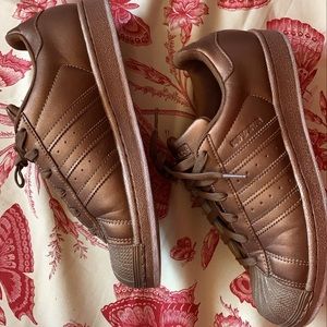 🤎 ADIDAS SUPERSTAR BRONZE SIZE 8 BROWN  RARE TAN